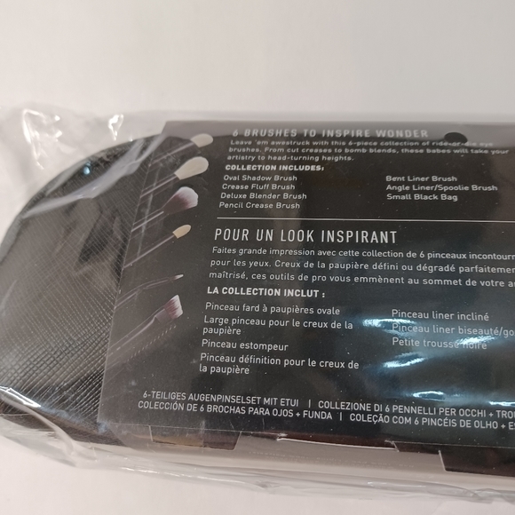 Morphe Eye Stunners 6 Piece Eye Brush Collection + Bag 100% Authentic NEW BNIB - Picture 4 of 5